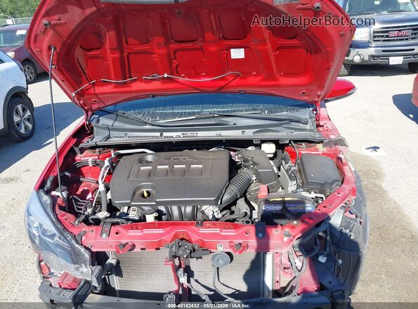 2T1BURHE9HC869618 2017 TOYOTA COROLLA Red უკანა ხედი
