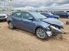 2018 Toyota Corolla Xle Серый vin: 2T1BURHE9JC974651