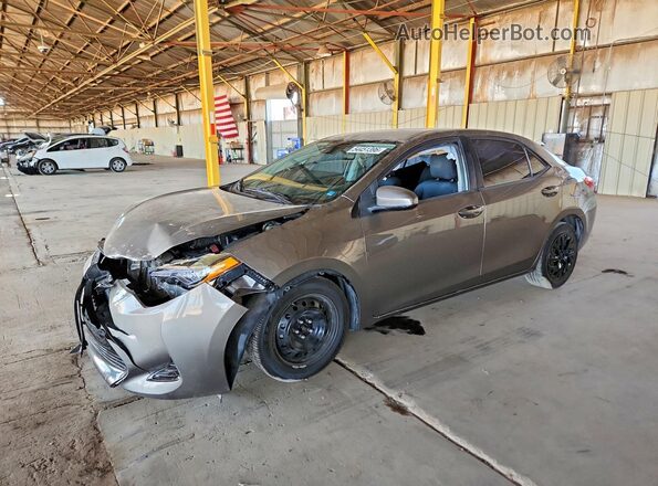 2T1BURHE9KC136539 2019 TOYOTA COROLLA Brown Vista tres cuartos delantera izquierda