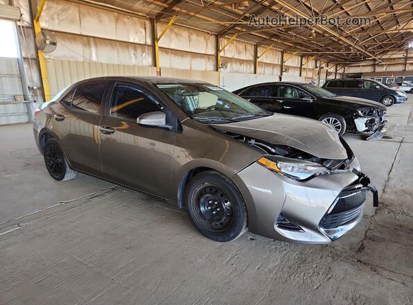 2T1BURHE9KC136539 2019 TOYOTA COROLLA Brown Delantero derecho