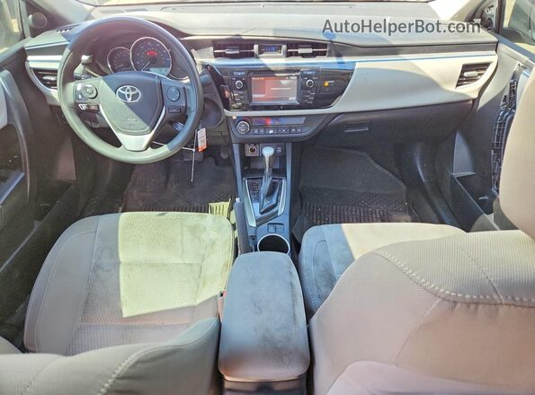 2T1BURHEXGC504072 2016 TOYOTA COROLLA Silver Widok deski rozdzielczej