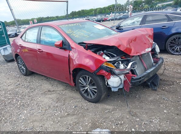 2T1BURHEXGC518375 2016 TOYOTA COROLLA Red Передня права чверть