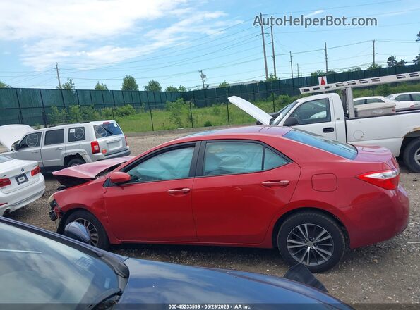 2T1BURHEXGC518375 2016 TOYOTA COROLLA Red Панорамний вид салону 360°