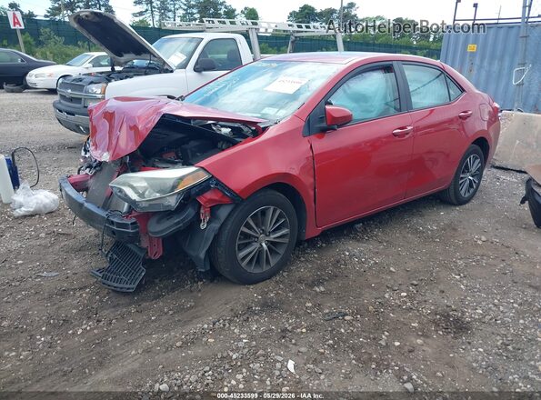 2T1BURHEXGC518375 2016 TOYOTA COROLLA Red Передня ліва чверть