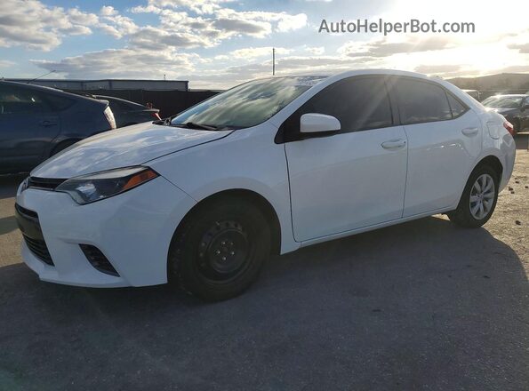 2T1BURHEXGC518568 2016 TOYOTA COROLLA Белый Передняя левая четверть