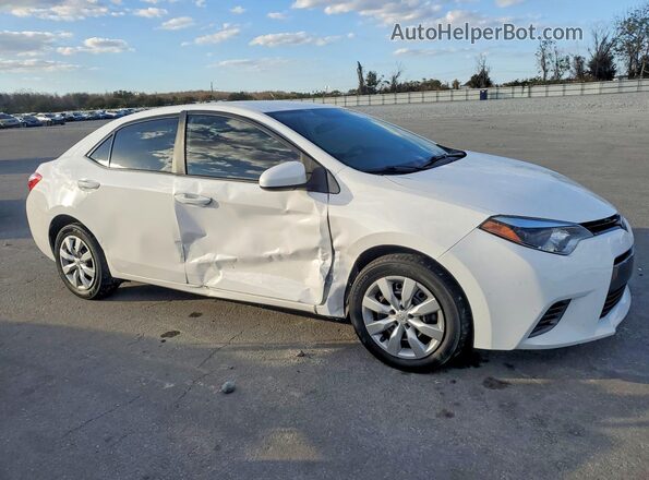 2T1BURHEXGC518568 2016 TOYOTA COROLLA Белый Передняя правая четверть