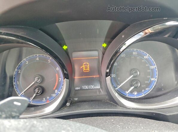 2T1BURHEXGC545852 2016 TOYOTA COROLLA Синий Вид щитка приборов