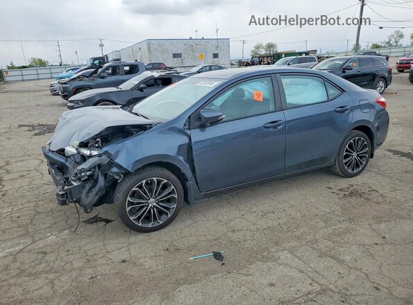 2T1BURHEXGC545852 2016 TOYOTA COROLLA Синий Передняя левая четверть