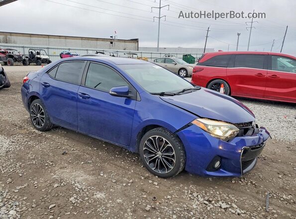 2T1BURHEXGC581184 2016 TOYOTA COROLLA Blue წინა მარჯვენა