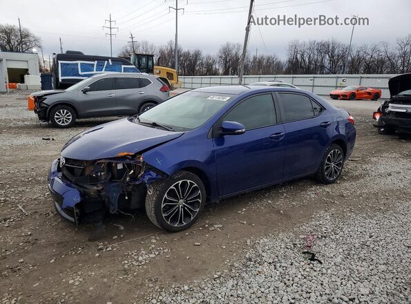 2T1BURHEXGC581184 2016 TOYOTA COROLLA Blue წინა მარცხენა ხედი სამი მეოთხედიდან