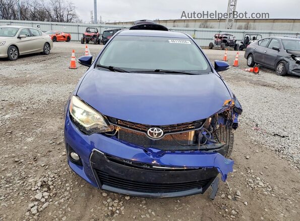 2T1BURHEXGC581184 2016 TOYOTA COROLLA Blue წინა ხედი