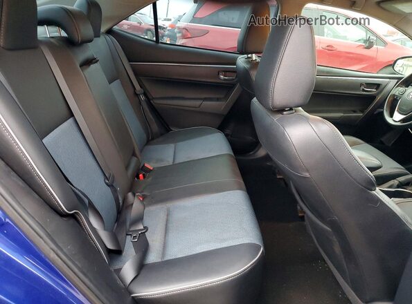 2T1BURHEXGC581184 2016 TOYOTA COROLLA Blue უკანა სავარძლების ხედი