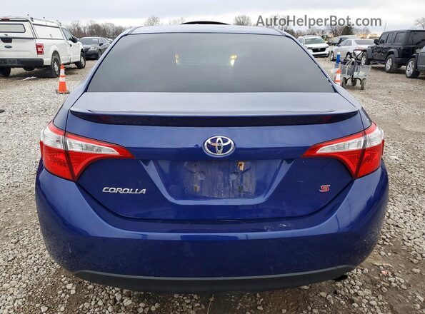2T1BURHEXGC581184 2016 TOYOTA COROLLA Blue უკანა ხედი