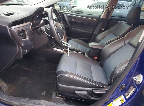 2T1BURHEXGC581184 2016 TOYOTA COROLLA Blue წინა სალონის ხედი