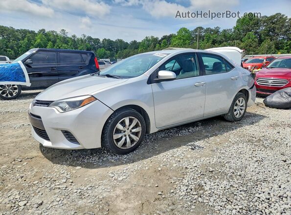 2T1BURHEXGC704496 2016 TOYOTA COROLLA Silver Przód lewy