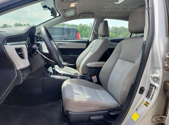 2T1BURHEXGC704496 2016 TOYOTA COROLLA Silver Widok wnętrza z przodu