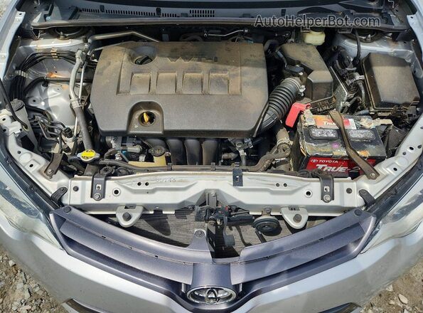 2T1BURHEXGC704496 2016 TOYOTA COROLLA Silver Widok wnętrza z tyłu