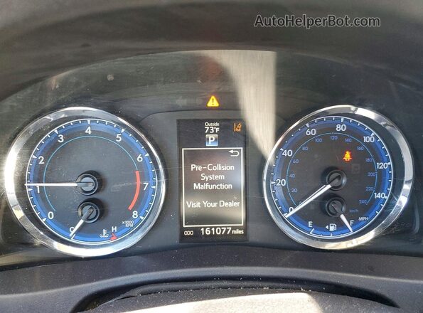 2T1BURHEXHC797344 2017 TOYOTA COROLLA White Widok zestawu wskaźników