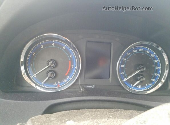 2T1BURHEXHC823442 2017 TOYOTA COROLLA Серый Вид щитка приборов