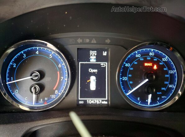 2T1BURHEXJC026193 2018 TOYOTA COROLLA Черный Вид щитка приборов