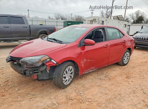 2T1BURHEXJC056973 2018 TOYOTA COROLLA Red Առջևի ձախ երեք քառորդ տեսարան