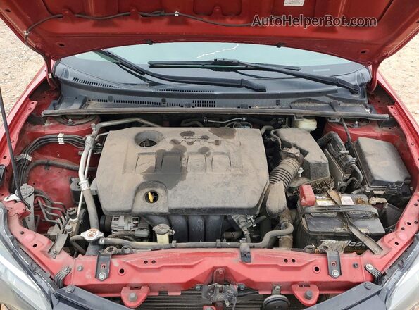 2T1BURHEXJC056973 2018 TOYOTA COROLLA Red Սալոնի հետևի տեսք