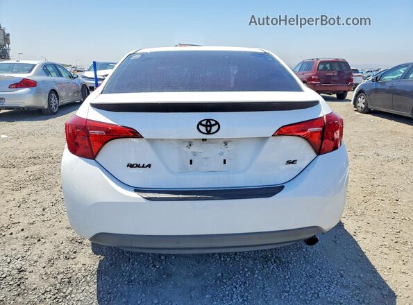2T1BURHEXJC102611 2018 TOYOTA COROLLA White Հետևի տեսք