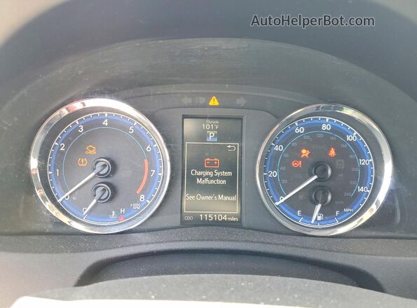 2T1BURHEXJC102611 2018 TOYOTA COROLLA White Սարքավորումների վահանակի տեսք