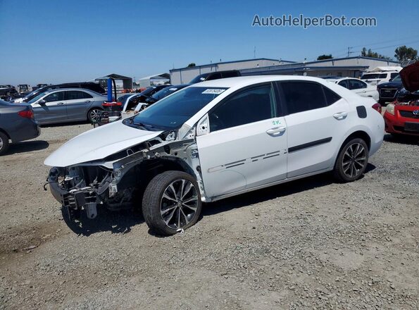 2T1BURHEXJC102611 2018 TOYOTA COROLLA White Առջևի ձախ երեք քառորդ տեսարան