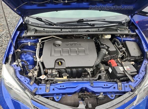 2T1BURHEXKC135044 2019 TOYOTA COROLLA Blue უკანა სალონის ხედი