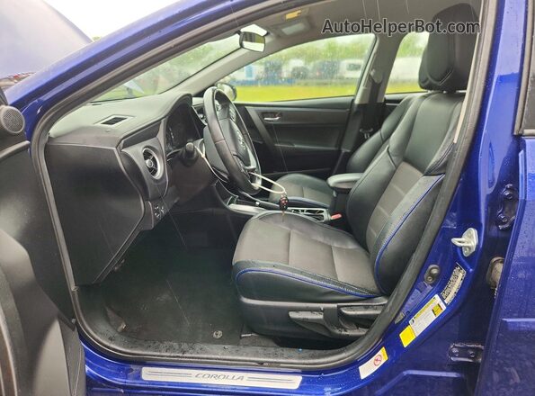 2T1BURHEXKC135044 2019 TOYOTA COROLLA Blue წინა სალონის ხედი