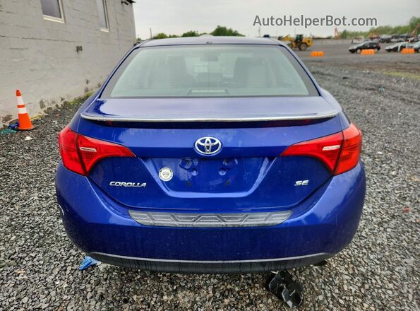 2T1BURHEXKC135044 2019 TOYOTA COROLLA Blue უკანა ხედი