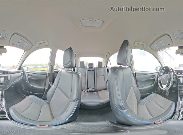 2T1BURHEXKC135044 2019 TOYOTA COROLLA Blue VIN კოდის სტიკერის ხედი