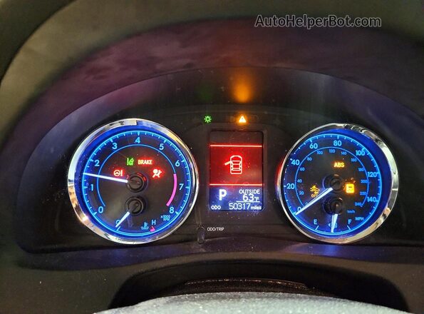 2T1BURHEXKC180467 2019 TOYOTA COROLLA Blue Вид щитка приладів
