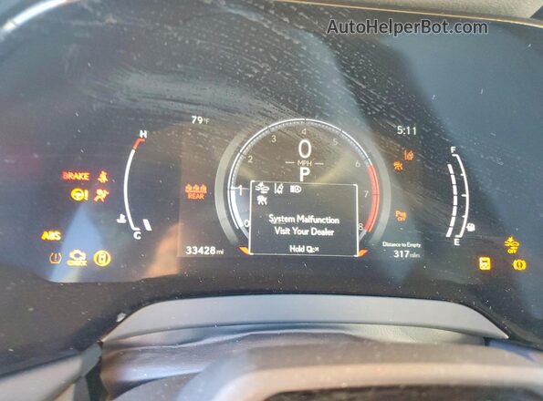 2T2BAMBA1PC012043 2023 LEXUS RX Gray Widok zestawu wskaźników