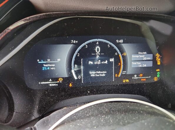 2T2BAMBA8SC067291 2025 LEXUS RX Red Вид щитка приладів