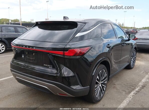 2T2BAMCA4SC106814 2025 LEXUS RX 350 Black უკანა მარჯვენა