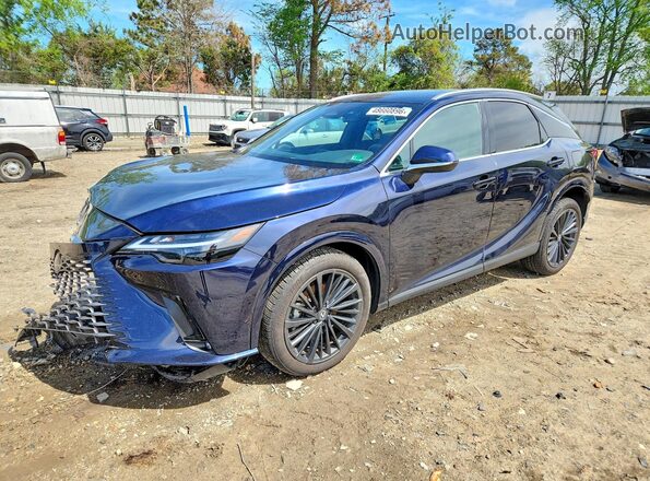 2T2BBMCA6SC082108 2025 LEXUS RX Blue წინა მარცხენა ხედი სამი მეოთხედიდან