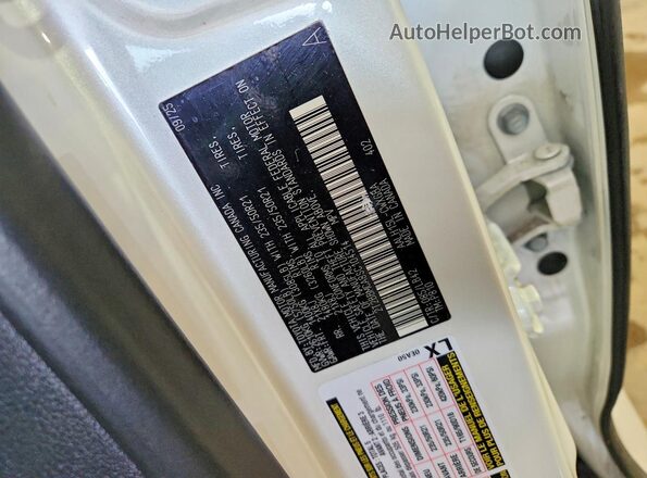 2T2BBMCA8SC104514 2025 LEXUS RX Белый Вид наклейки с VIN-кодом