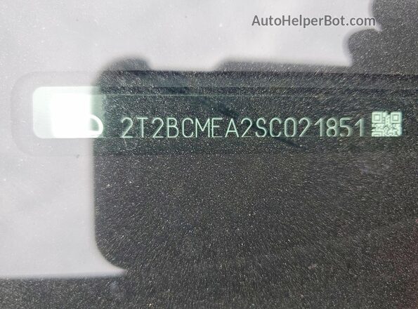 2T2BCMEA2SC021851 2025 LEXUS RX Gray VIN კოდის სტიკერის ხედი