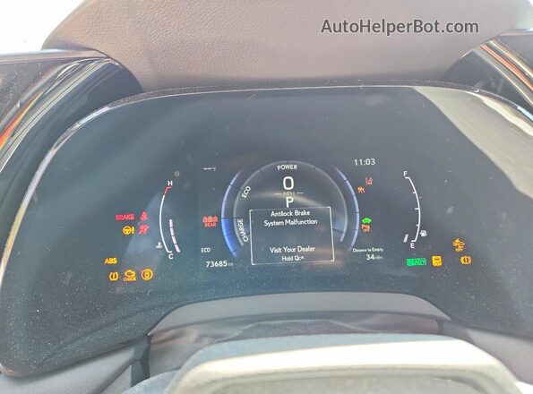 2T2BCMEA6PC006583 2023 LEXUS RX Silver Вид щитка приладів
