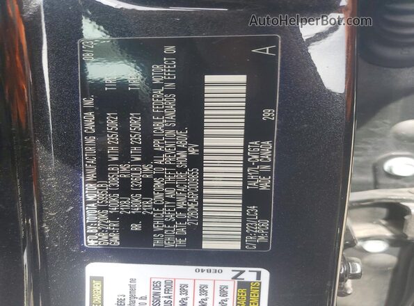 2T2BCMEA6PC009855 2023 LEXUS RX Black Engine compartment view