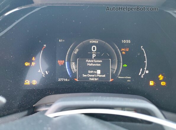 2T2BCMEAXPC007493 2023 LEXUS RX Silver Widok zestawu wskaźników