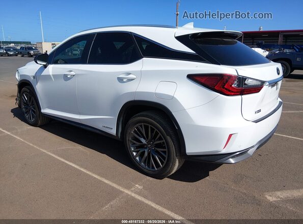 2T2BGMCA6JC022572 2018 LEXUS RX 450H White Trasero izquierdo