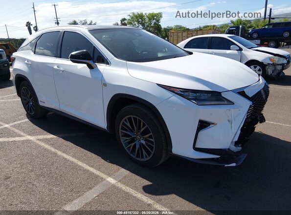 2T2BGMCA6JC022572 2018 LEXUS RX 450H White Delantero derecho