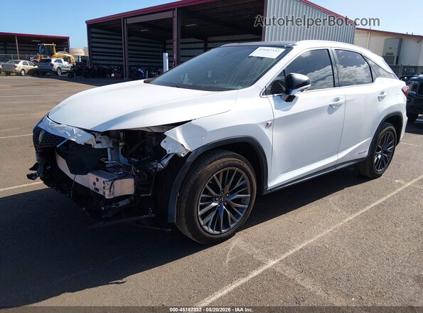 2T2BGMCA6JC022572 2018 LEXUS RX 450H White Vista tres cuartos delantera izquierda