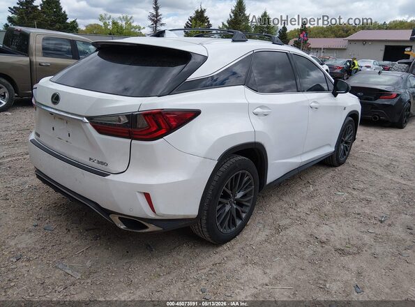 2T2BZMCA0JC135475 2018 LEXUS RX 350 Белый Задняя правая четверть