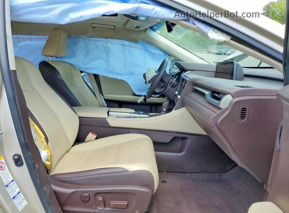 2T2BZMCA2HC127338 2017 LEXUS RX Бежевый Вид салона спереди