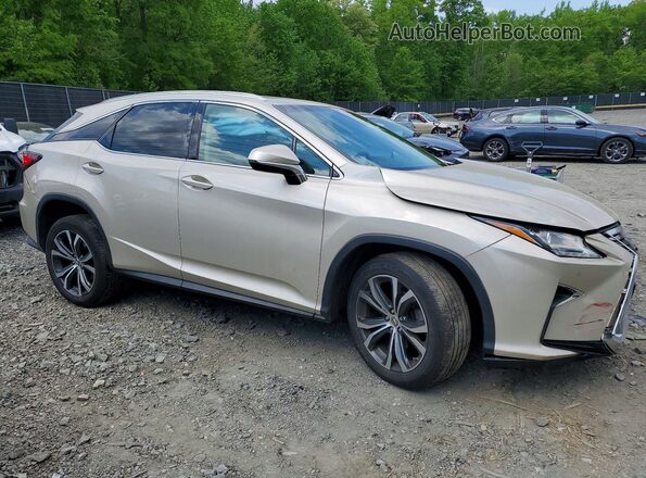 2T2BZMCA2HC127338 2017 LEXUS RX Бежевый Передняя правая четверть