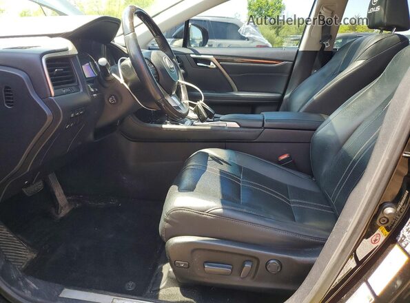 2T2BZMCA4GC006180 2016 LEXUS RX Черный Вид салона спереди